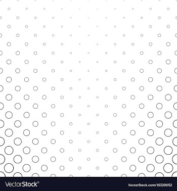 Monochrome circle pattern - geometrical abstract vector image