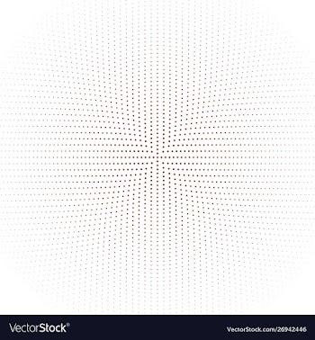 Monochrome circular dot pattern background vector image