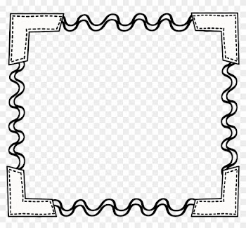 Monochrome Clipart Frame - Black And White Border