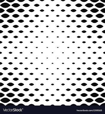 Monochrome curved shape pattern background vector image