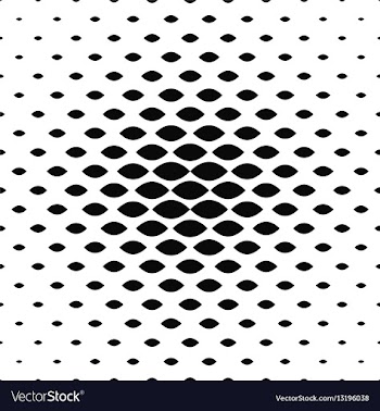 Monochrome curved shape pattern background vector image