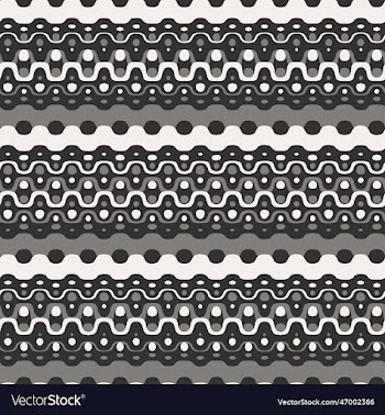 monochrome distorted dotted and striped pattern