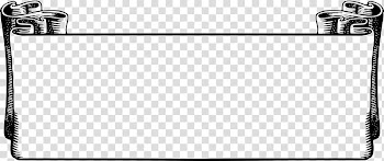 Monochrome Drawing Monochrome , Banner Signage transparent background PNG clipart