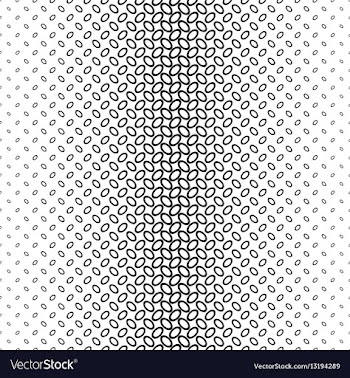 Monochrome ellipse pattern vector image