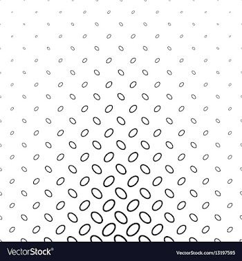 Monochrome ellipse pattern vector image