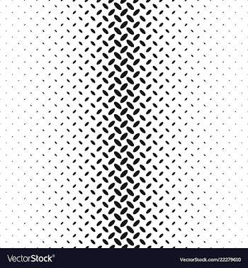 Monochrome geometric halftone diagonal ellipse vector image
