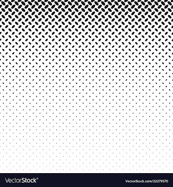 Monochrome geometric halftone ellipse pattern vector image