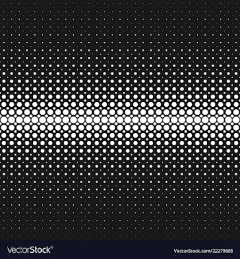 Monochrome geometrical abstract halftone circle vector image