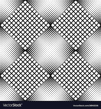Monochrome geometrical abstract seamless square vector image
