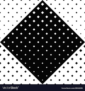 Monochrome geometrical abstract seamless square vector image