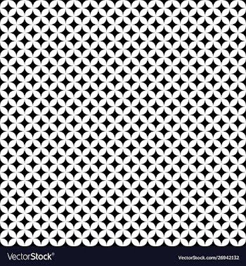 Monochrome geometrical abstract star pattern vector image