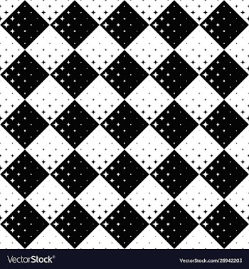 Monochrome geometrical curved star pattern vector image