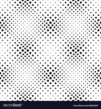 Monochrome geometrical dot pattern background vector image