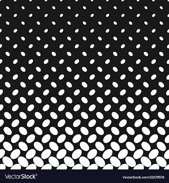 Monochrome geometrical halftone ellipse pattern vector image