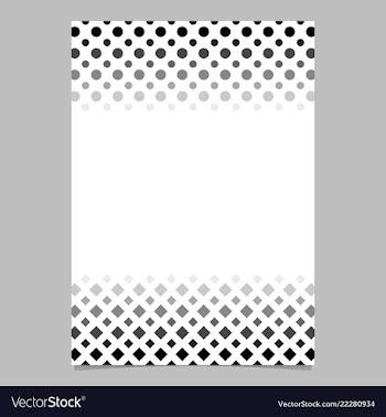 Monochrome geometrical halftone pattern poster vector image
