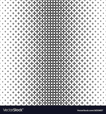 Monochrome geometrical pattern - abstract vector image