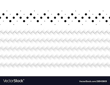Monochrome geometrical repeating dotted pattern vector image
