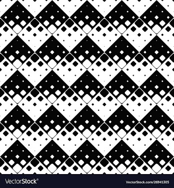 Monochrome geometrical seamless abstract square vector image