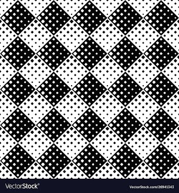 Monochrome geometrical seamless abstract square vector image
