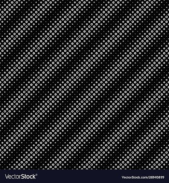 Monochrome geometrical seamless circle pattern vector image
