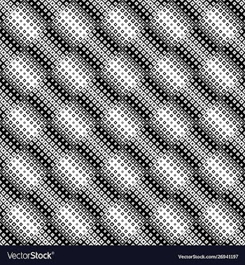 Monochrome geometrical seamless square pattern vector image