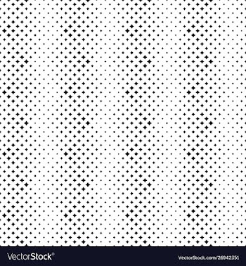 Monochrome geometrical seamless star pattern vector image
