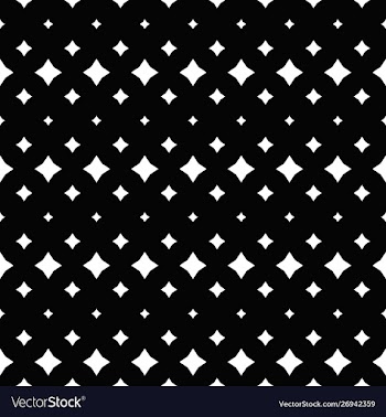 Monochrome geometrical seamless star pattern vector image