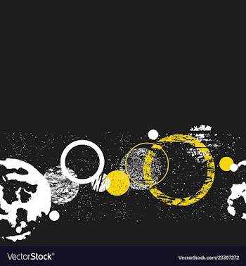 Monochrome graphic seamless circle pattern vector image