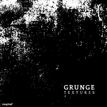 Monochrome grunge distressed texture vector | Free stock vector - 554410