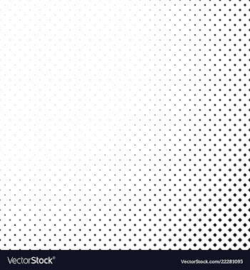 Monochrome halftone diagonal square pattern vector image