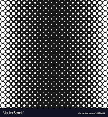 Monochrome halftone dot pattern background vector image