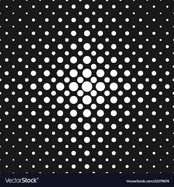 Monochrome halftone dot pattern background vector image