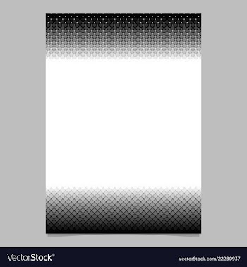 Monochrome halftone geometric dot and square vector image