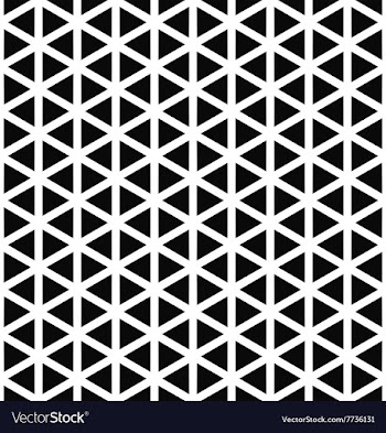 Monochrome hexagonal triangle pattern design vector image