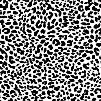 Monochrome Leopard Print Pattern