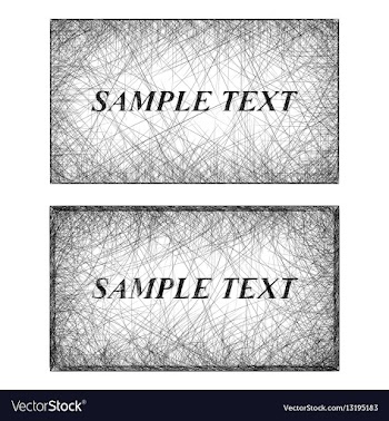 Monochrome line art business card templates vector image