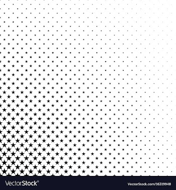 Monochrome pentagram star pattern - background vector image