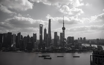 Monochrome Photo City Buildings