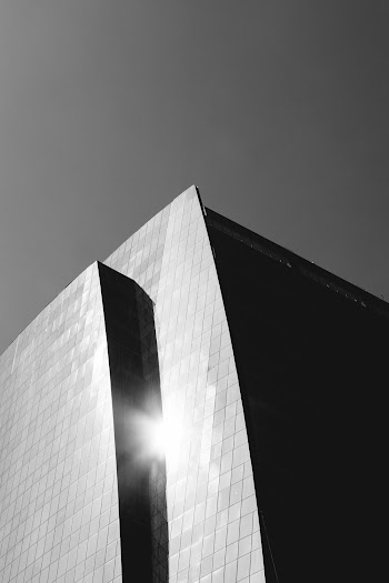 Monochrome Photo Of Building Exterior