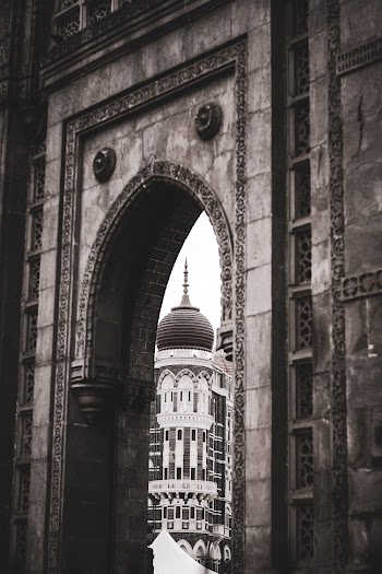 Monochrome Photo Of Concrete Arch
