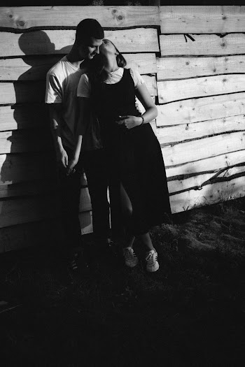 Monochrome Photo Of Couple Hugging Each Other