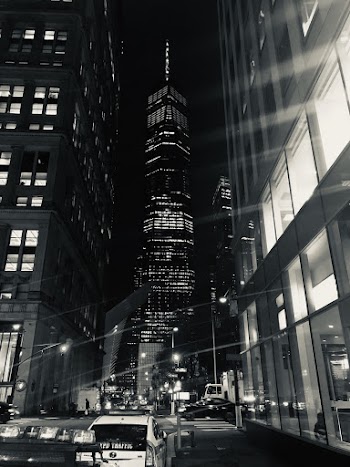 Monochrome Photo of High Rise Building