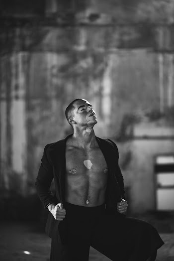 Monochrome Photo Of Man Wearing Coat