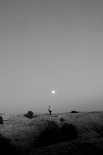 Monochrome Photo of Moon on a Clear Sky  · Free Stock Photo