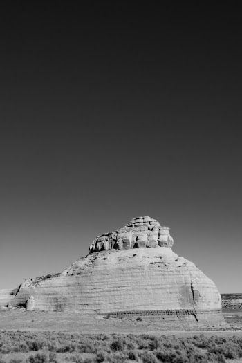 Monochrome Photo Of Rock Formation 