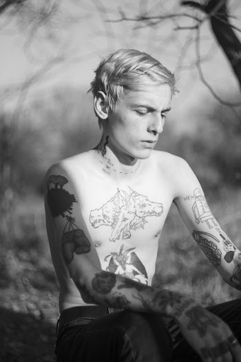 Monochrome Photo Of Topless Man 
