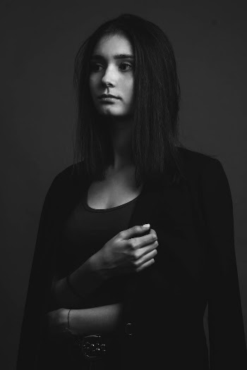 Monochrome Photo Of Woman