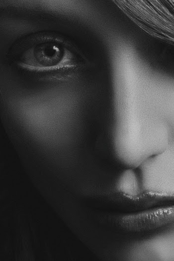 Monochrome Photo of Woman's Face