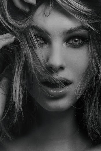 Monochrome Photo of Woman's Face