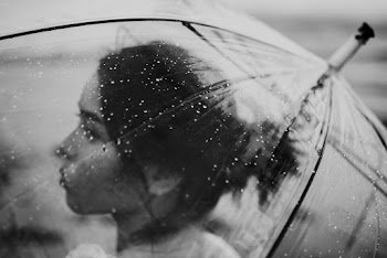 Monochrome Photo Of Woman Holding Umbrella